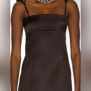 Brand new Alexander Wang satin material mini black  dress